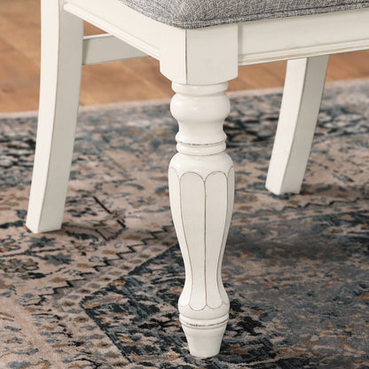 Belleza French Country 7-PC Dining Set in Antique White and Weathered Oak Finish