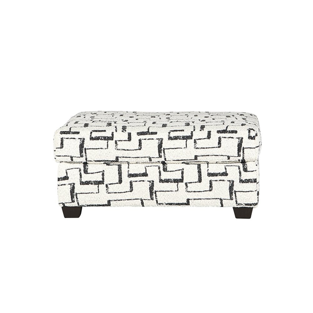 Nason Wide Wale Corduroy Sofa Chaise with Armchair and Ottoman, Charcoal