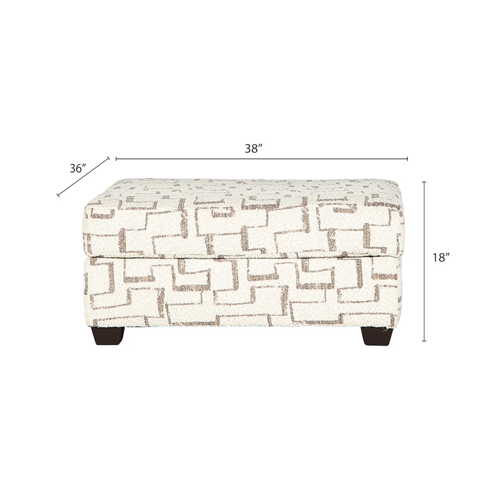 Nason Wide Wale Corduroy Sofa, Loveseat, and Ottoman Set, Parchment