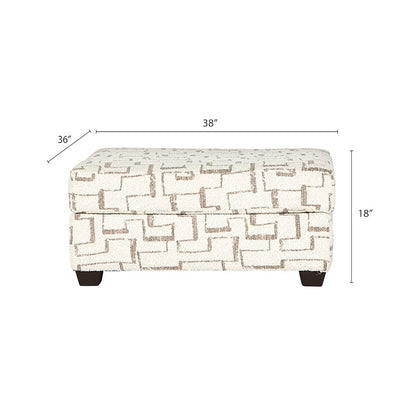 Nason Wide Wale Corduroy Sofa, Loveseat, and Ottoman Set, Parchment