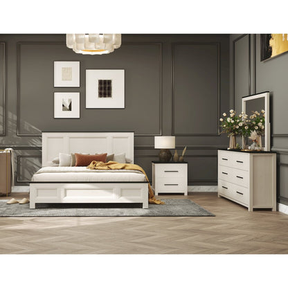 Realynn 4-PC Queen Wood Bedroom Set, Off-White Finish