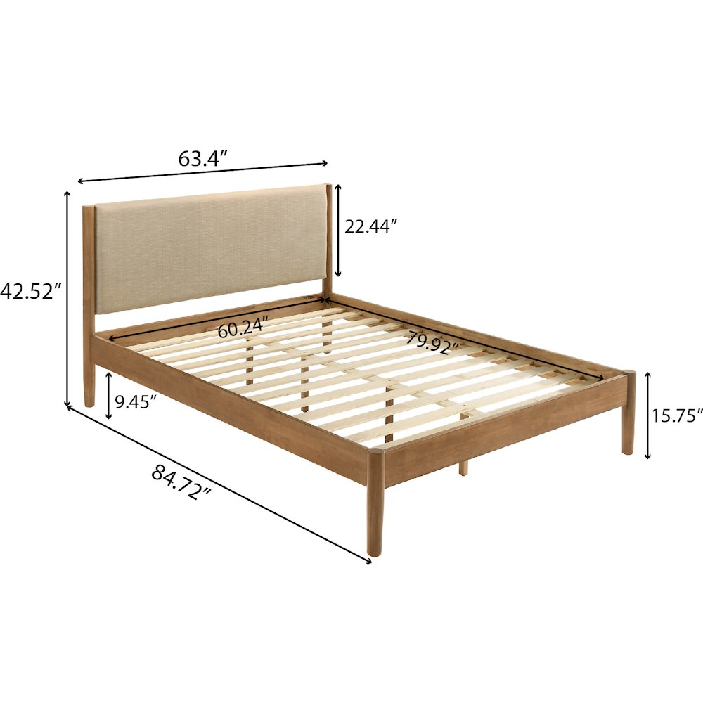 Vichy 6-Pc Bedroom Set with Queen Bed, Dresser, Mirror, 2 Nightstands, Chest