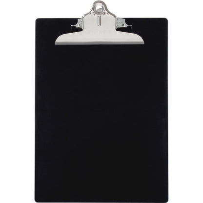 Saunders Recycled Plastic Clipboards - 1" Clip Capacity - 8 1/2" x 11" - Plastic - Black - 1 Each