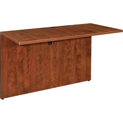 Lorell Essentials Series Bridge - 47.3" x 23.6" x 1" x 29.5" - Finish: Cherry, Laminate - Grommet, Modesty Panel