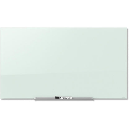 Quartet InvisaMount Magnetic Glass Dry-Erase Board - 74" (6.2 ft) Width x 42" (3.5 ft) Height - White Tempered Glass Surface - Horizontal - Magnetic - Assembly Required - 1 Each
