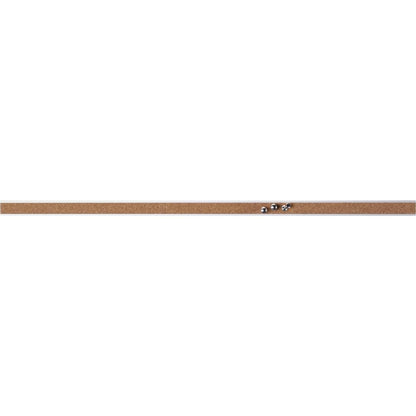 Lorell Cork Strip Bulletin Bars - 24" Width - Cork Surface - Self-healing, Fade Resistant, Self-sealing - Anodized Aluminum Frame - 3 / Bundle