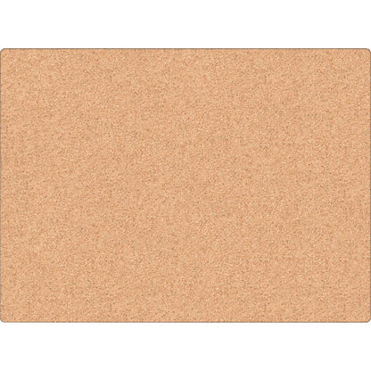 U Brands Cork Canvas Bulletin Board - 23" X 17" , Natural Cork Surface - Self-healing, Durable, Mounting System, Tackable, Frameless - 1 Each