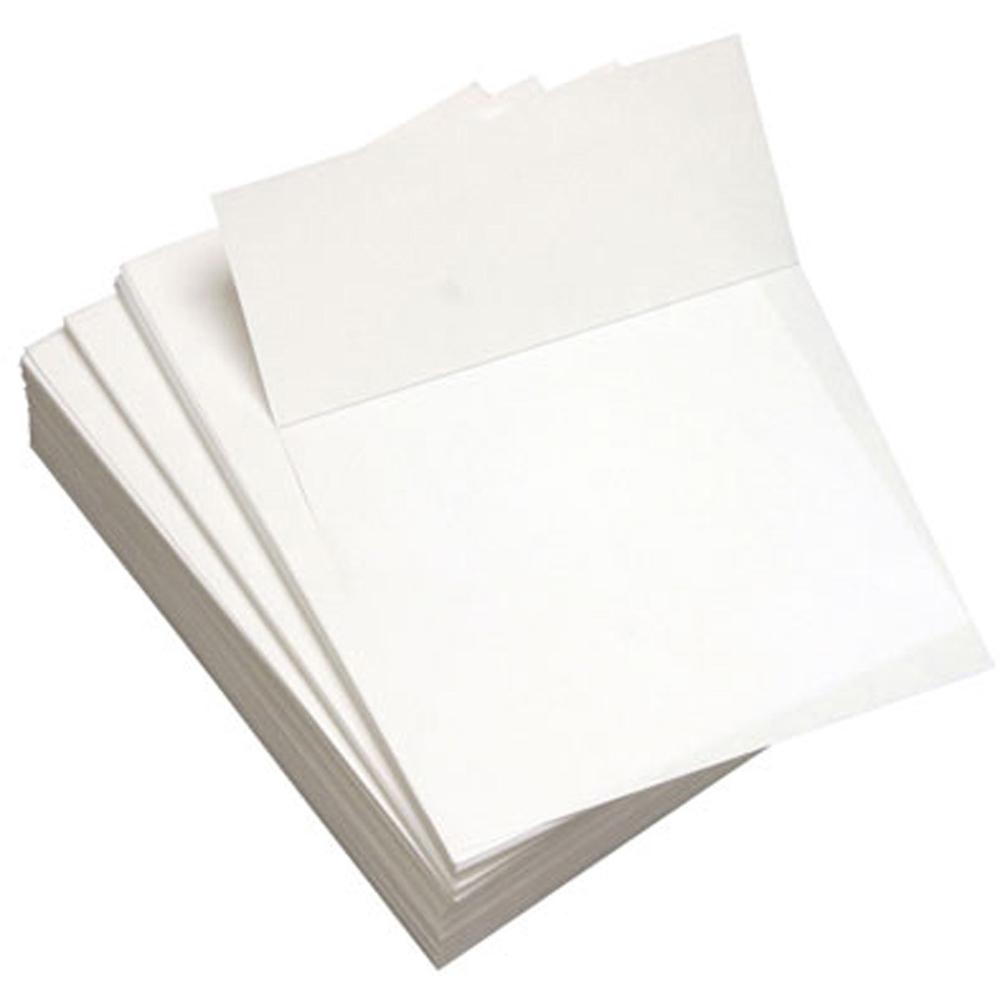 Lettermark Punched & Perforated Papers with Perforations 3-2/3" from the Bottom - White - 92 Brightness - Letter - 8 1/2" x 11" - 20 lb Basis Weight - 75 g/m² Grammage - 2500 / Carton - 2500 Shee