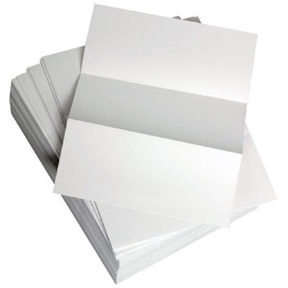 Lettermark Punched & Perforated Papers with Perforations every 3-2/3" - White - 92 Brightness - Letter - 8 1/2" x 11" - 20 lb Basis Weight - 75 g/m² Grammage - 2500 / Carton - 2500 Sheets - 500 S