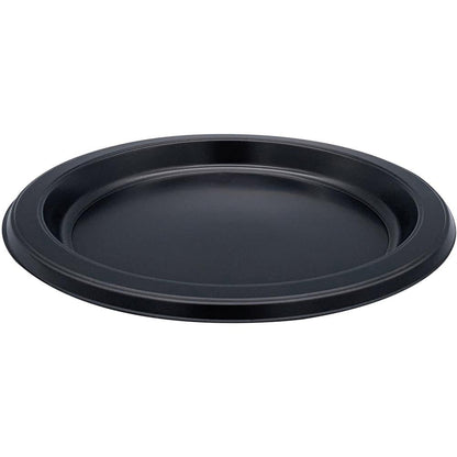 Genuine Joe 7" Disposable Plastic Plates - Picnic, Food, Party, Breakroom - Disposable - 7" Diameter - Black - Plastic Body - Round - 125 / Pack
