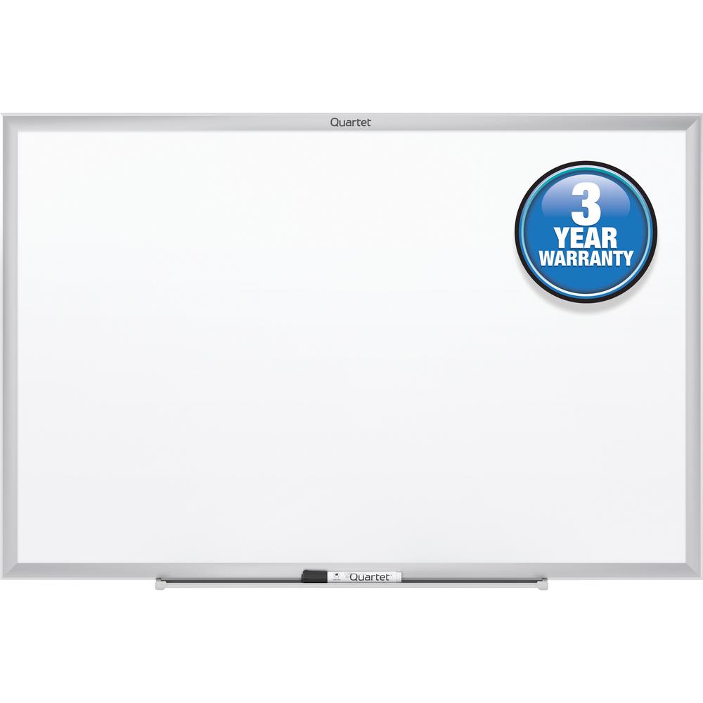 Quartet Classic Whiteboard - 24" (2 ft) Width x 18" (1.5 ft) Height - White Melamine Surface - Silver Aluminum Frame - Horizontal/Vertical - 1 Each
