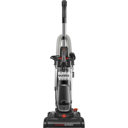 Eureka PowerSpeed Upright Vacuum Cleaner - Bagless - Crevice Tool, Brush Tool, Upholstery Tool, Extension Hose - 12.60" Cleaning Width - Carpet, Hardwood - 25 ft Cable Length - 7 ft Hose Length - Foam