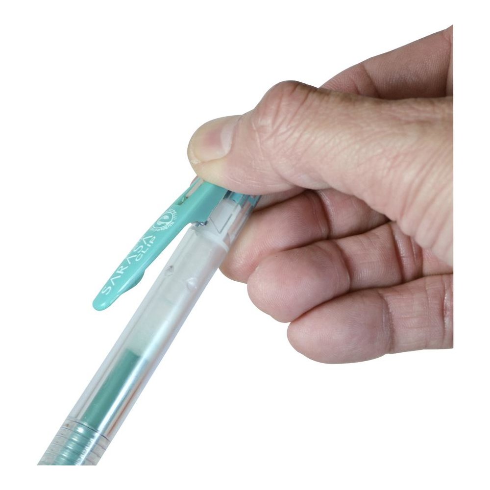 Zebra Pen SARASA Clip Retractable Gel Pen - 0.7 mm Pen Point Size - Retractable - Black Water Based, Pigment-based, Gel-based Ink - 1 Dozen