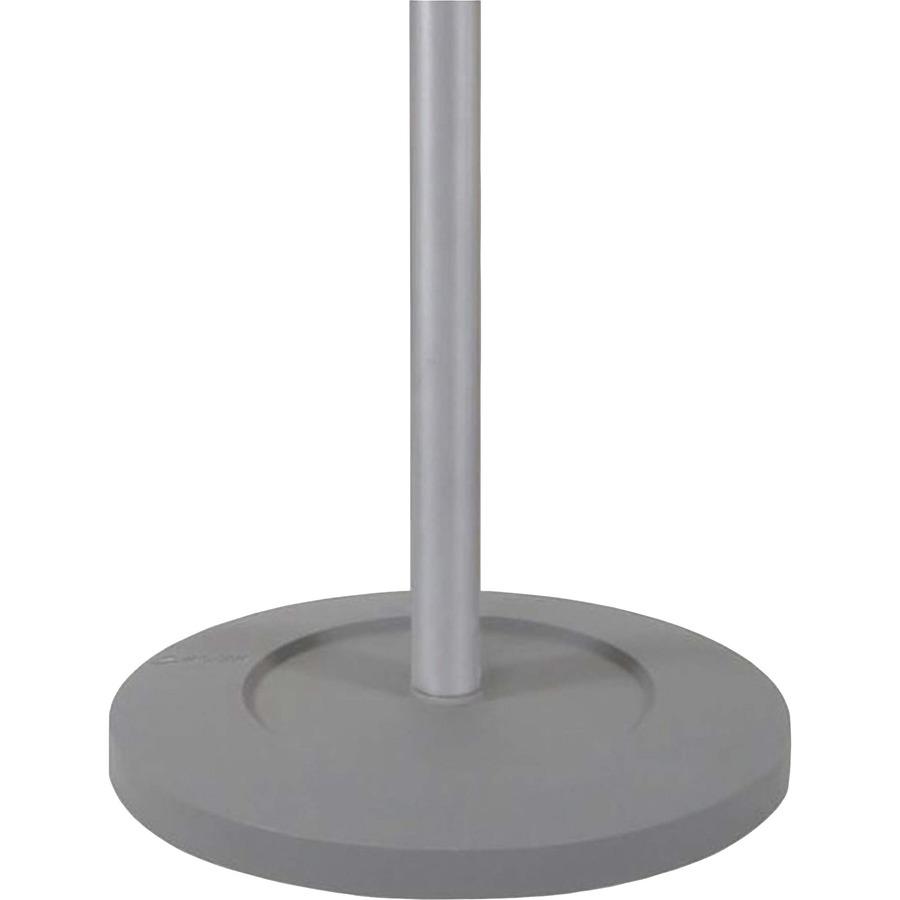 Alba Coat Tree Costumer - 4 Hooks - 6 Hangers - 2 Pegs - for Garment - Wood, Metal - Chrome - 1 Each
