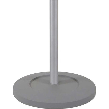 Alba Coat Tree Costumer - 4 Hooks - 6 Hangers - 2 Pegs - for Garment - Wood, Metal - Chrome - 1 Each
