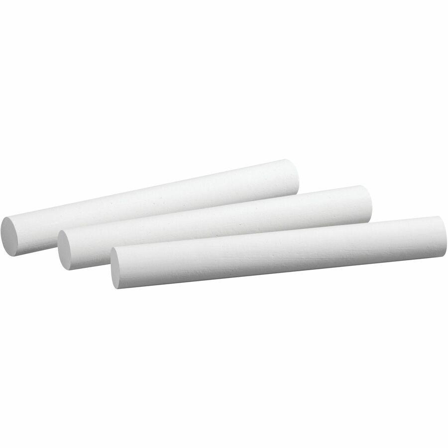 Prang White Chalk Sticks - 3.3" Length - 0.4" Diameter - White - 12 / Box - Non-toxic
