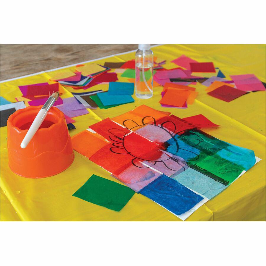Spectra Art Tissue Deluxe Bleeding Art Tissue - Art Project, Craft Project - 18"Height x 12"Width x 0.10"Length - 100 / Pack - Assorted