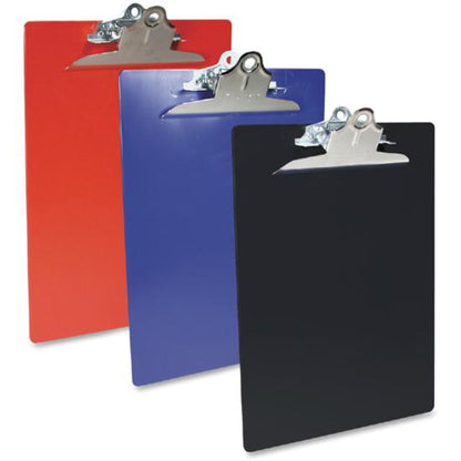 Saunders Recycled Plastic Clipboards - 1" Clip Capacity - 8 1/2" x 11" - Plastic - Black - 1 Each
