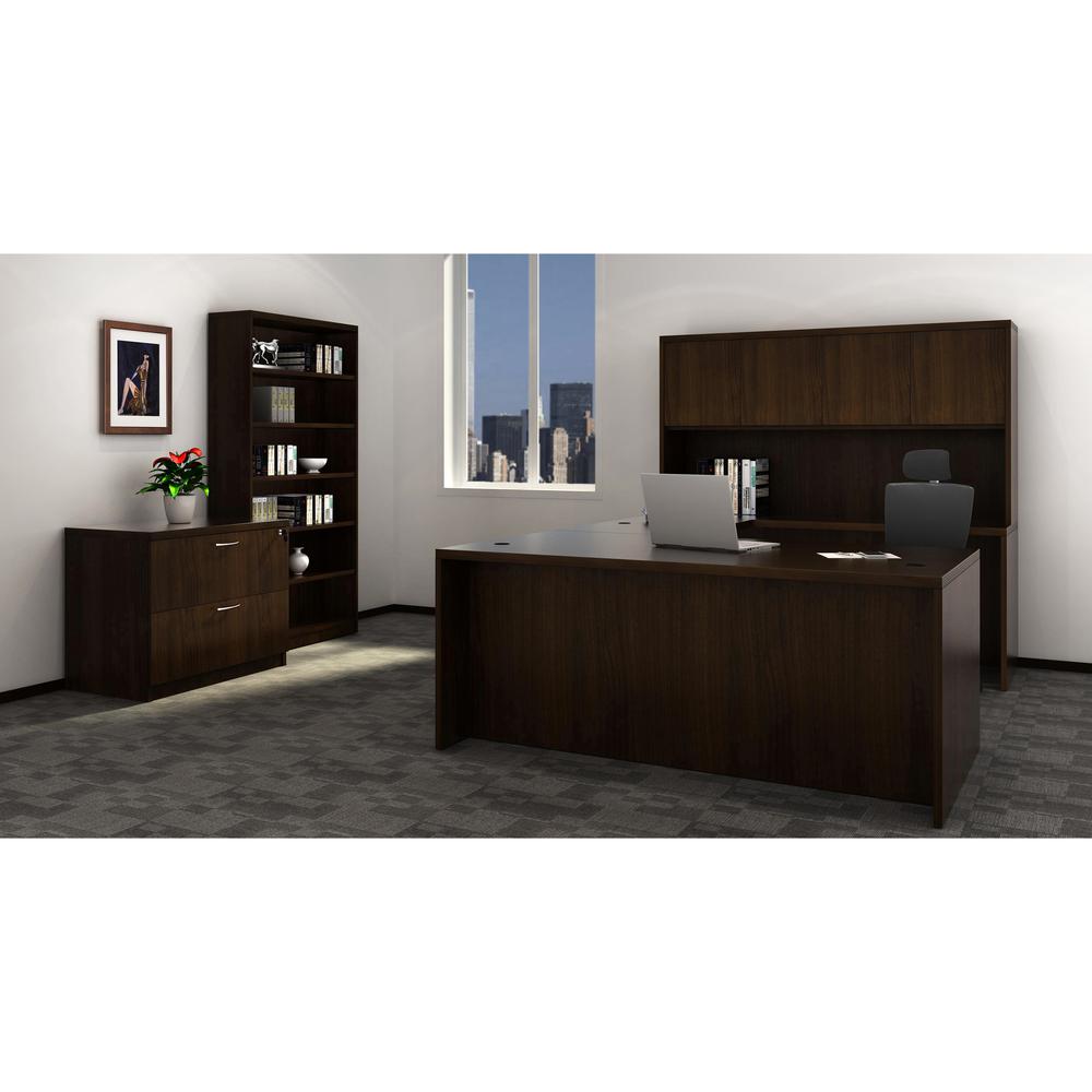 Lorell Chateau Series 8' Rectangular Tabletop - 94.5" x 47.3"1.4" - Reeded Edge - Material: P2 Particleboard - Finish: Mahogany Laminate - Durable - For Meeting