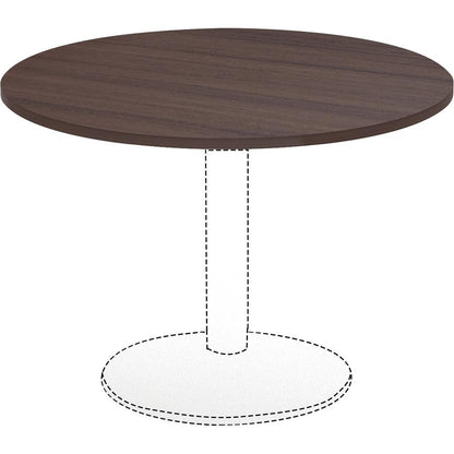 Lorell Essentials Conference Tabletop - Espresso Round Top - Contemporary Style - 1" Table Top Thickness x 42" Table Top Diameter - Assembly Required - 1 Each