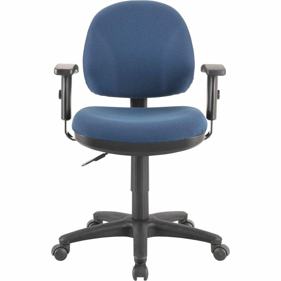 Lorell Millenia Series Pneumatic Adjustable Task Chair - Blue Seat - 1 Each