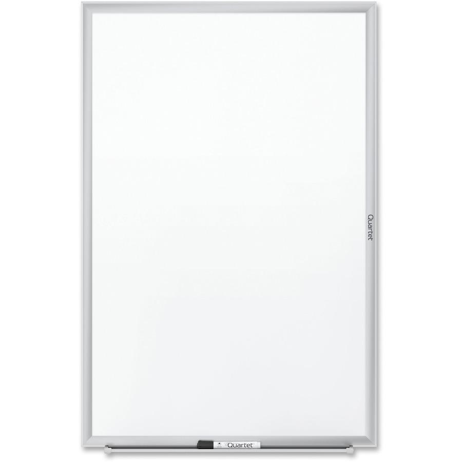 Quartet Classic Whiteboard - 24" (2 ft) Width x 18" (1.5 ft) Height - White Melamine Surface - Silver Aluminum Frame - Horizontal/Vertical - 1 Each
