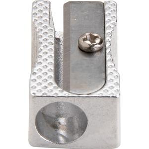 Integra Aluminum Pocket Pencil Sharpener - 1 Hole(s) - Aluminum - Silver - 1 Each