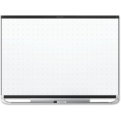 Quartet Prestige 2 Total Erase Magnetic Whiteboard - 72" (6 ft) Width x 48" (4 ft) Height - White Surface - Black Aluminum Frame - Horizontal - Magnetic - 1 Each