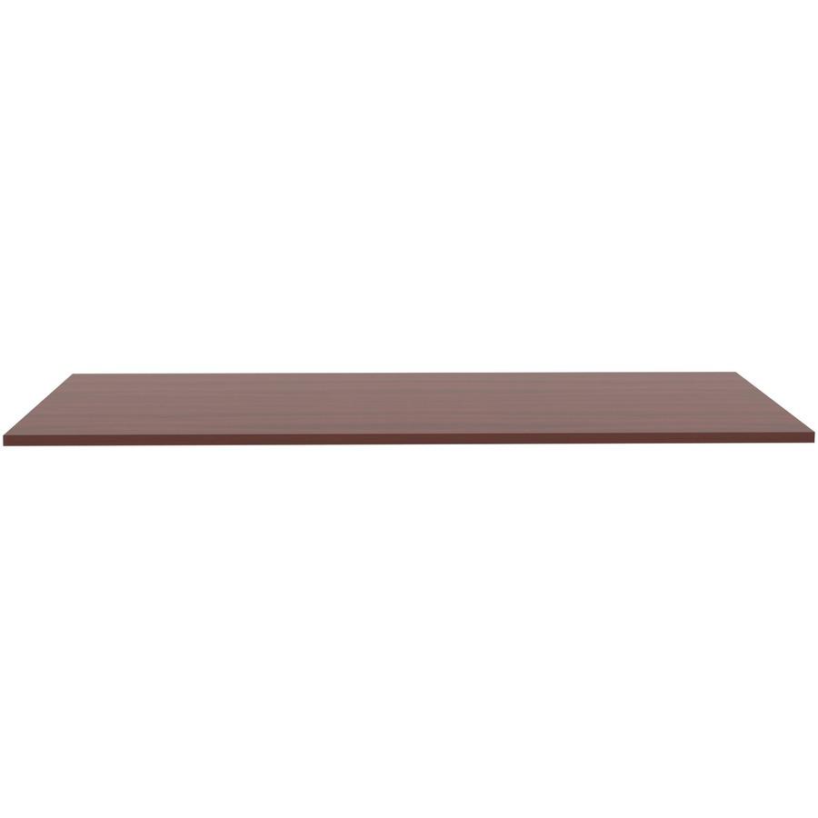 Lorell Relevance Series Tabletop - Laminated Rectangle, Mahogany Top x 72" Table Top Width x 24" Table Top Depth x 1" Table Top Thickness x 71.63" Width x 23.63" Depth - 1 Each