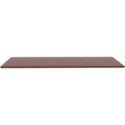 Lorell Relevance Series Tabletop - Laminated Rectangle, Mahogany Top x 72" Table Top Width x 24" Table Top Depth x 1" Table Top Thickness x 71.63" Width x 23.63" Depth - 1 Each