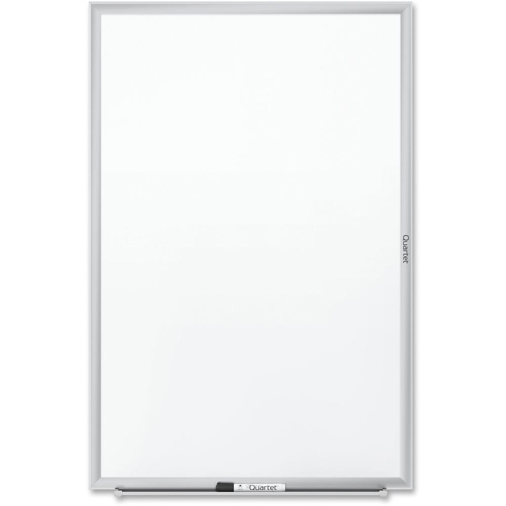 Quartet Classic Whiteboard - 24" (2 ft) Width x 18" (1.5 ft) Height - White Melamine Surface - Silver Aluminum Frame - Horizontal/Vertical - 1 Each