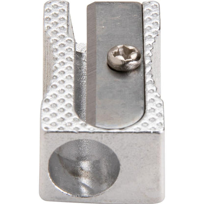 Integra Aluminum Pocket Pencil Sharpener - 1 Hole(s) - Aluminum - Silver - 1 Each