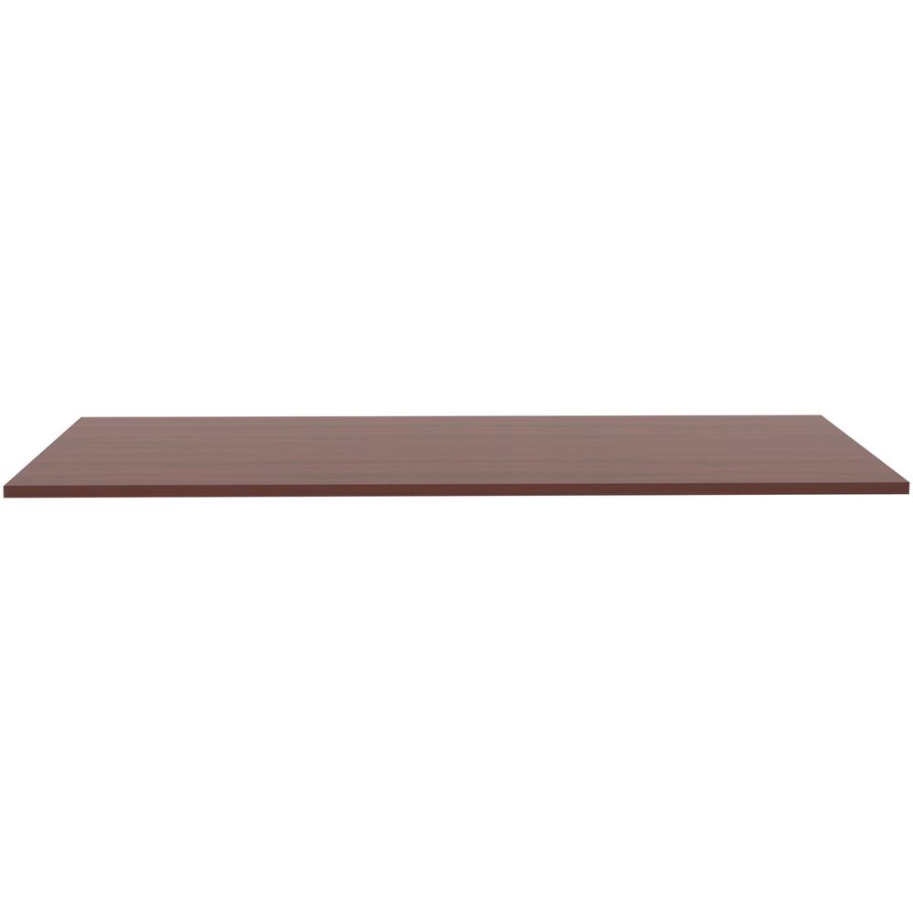 Lorell Relevance Series Tabletop - Laminated Rectangle, Mahogany Top x 72" Table Top Width x 24" Table Top Depth x 1" Table Top Thickness x 71.63" Width x 23.63" Depth - 1 Each