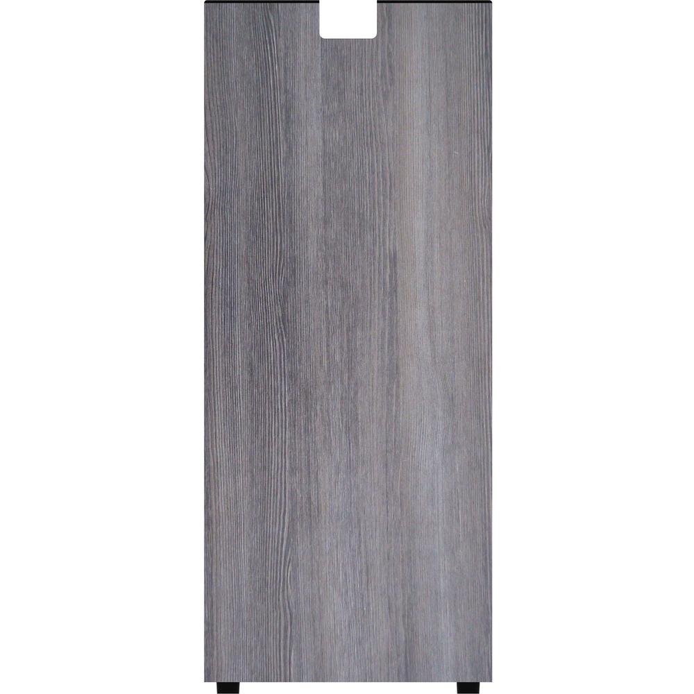 Lorell Essentials Series Credenza Half Leg - 12" x 1"28.5" - Finish: Weathered Charcoal Laminate