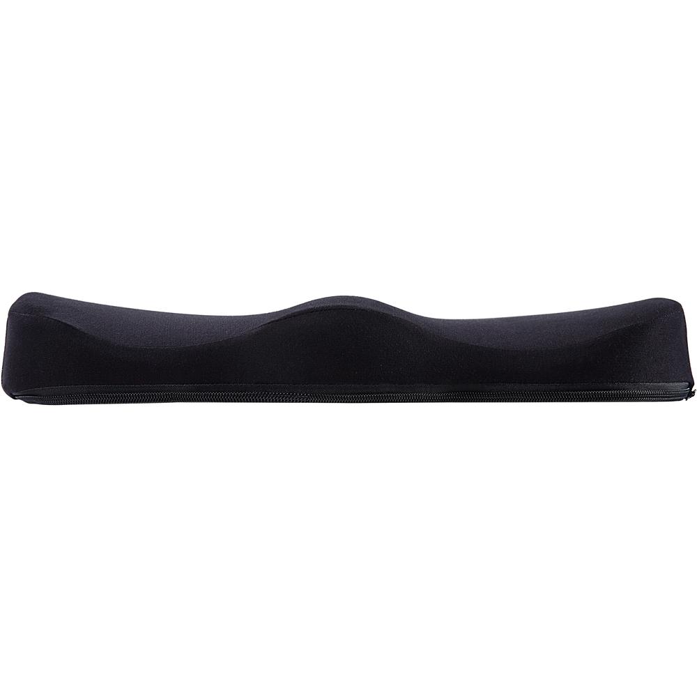 Lorell Butterfly-Shaped Seat Cushion - 17.50" x 15.50" - Fabric, Memory Foam, Silicone - Butterfly - Comfortable, Ergonomic Design, Durable, Machine Washable, Zippered, Anti-slip - Black - 1Each
