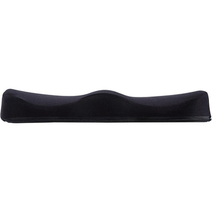 Lorell Butterfly-Shaped Seat Cushion - 17.50" x 15.50" - Fabric, Memory Foam, Silicone - Butterfly - Comfortable, Ergonomic Design, Durable, Machine Washable, Zippered, Anti-slip - Black - 1Each