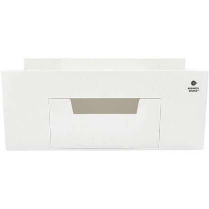 Business Source Multi-Grid Desktop Organizer - 7 Compartment(s) - 1 Drawer(s) - 3.9" Height x 8.9" Width x 4.8" DepthDesktop - Storage Drawer, Removable Drawer, Durable - White - ABS Plastic - 1 Each