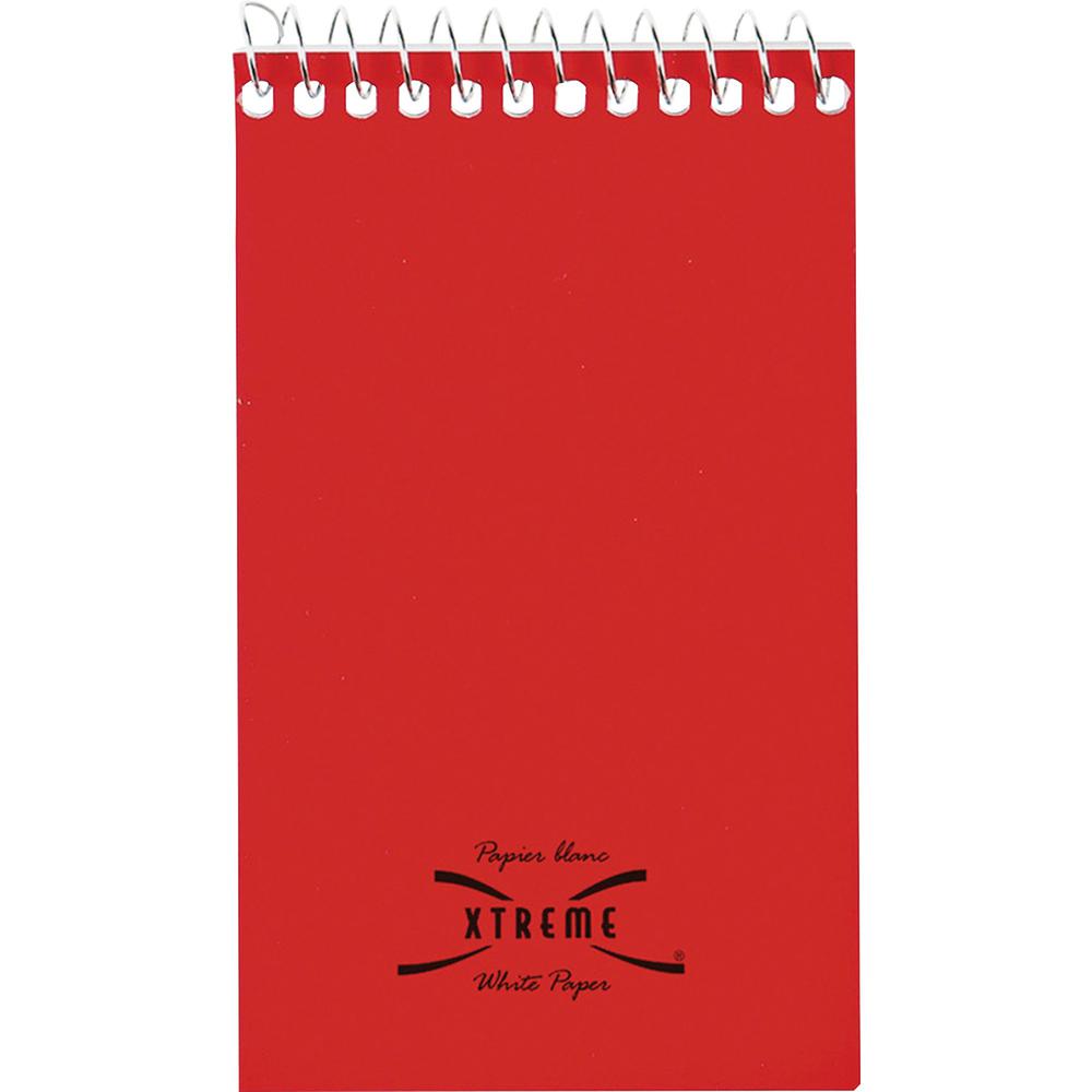 Rediform Wirebound Memo Notebooks - 60 Sheets - Wire Bound - 3" x 5" - White Paper - Assorted Cover - 1 Each