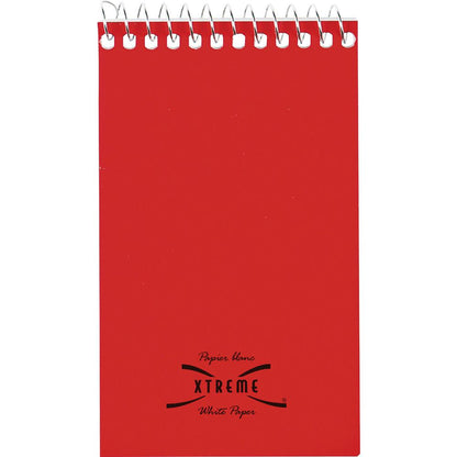 Rediform Wirebound Memo Notebooks - 60 Sheets - Wire Bound - 3" x 5" - White Paper - Assorted Cover - 1 Each
