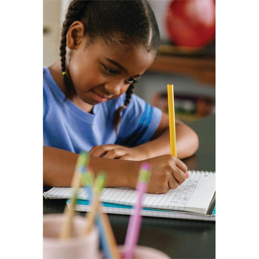 Ticonderoga Beginner No. 2 Pencils with Erasers - #2 Lead - Yellow Barrel - 1 Dozen