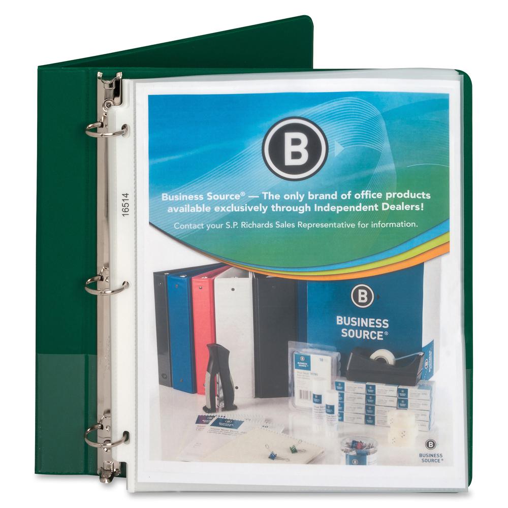 Business Source Nonglare Top-loading Sheet Protectors - 11" Height x 9" Width - 3.3 mil Thickness - For Letter 8 1/2" x 11" Sheet - Rectangular - Non-glare - Polypropylene - 50 / Box