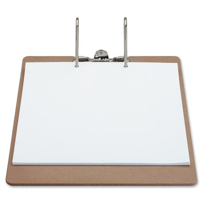 Business Source Lever Archboard - 2" Clip Capacity - 8 1/2" x 14" - Lever Arch - Hardboard - Brown - 1 Each