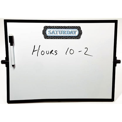Ashley Magnetic Chalkboard Days of the Week - 8 - Write on/Wipe off - 1 Each - Multicolor