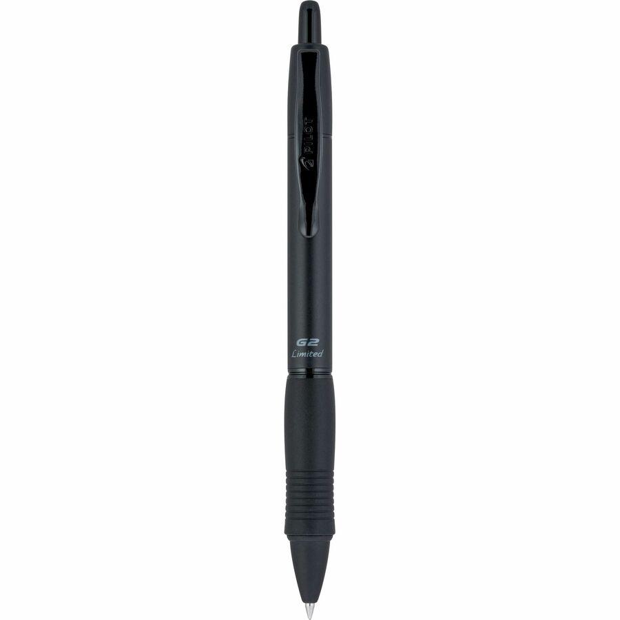 Pilot Ballpoint Pen - Fine Pen Point - Refillable - Black Gel-based Ink - Matte Black Barrel - 1
