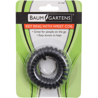 Baumgartens Plastic Wrist Coil Key Chains - 1 Each - Assorted