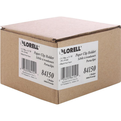Lorell Mesh Wire Pencil Cup Holder - 3.8" x 2.1" x - Steel - 1 Each - Black