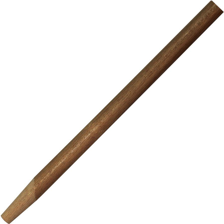 Genuine Joe Squeegee Handle - 60" Length - 1.13" Diameter - Natural - Wood - 12 / Carton