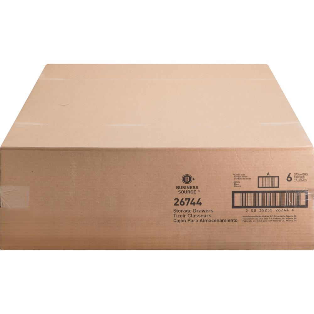 Business Source Stackable File Drawer - Internal Dimensions: 12.25" Width x 23.50" Depth x 10.25" Height - External Dimensions: 14" Width x 25.3" Depth x 11.5" Height - Media Size Supported: Letter -