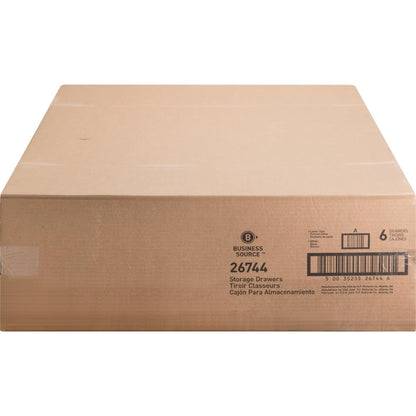 Business Source Stackable File Drawer - Internal Dimensions: 12.25" Width x 23.50" Depth x 10.25" Height - External Dimensions: 14" Width x 25.3" Depth x 11.5" Height - Media Size Supported: Letter -