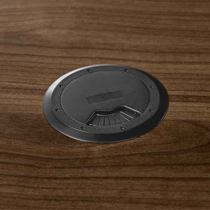 Lorell Essentials Series Bridge - 47.3" x 23.6"29.5" Bridge, 1" Top - Finish: Walnut - Laminate Table Top - Durable, Grommet, Back Panel, Cord Management, Modesty Panel - For Office